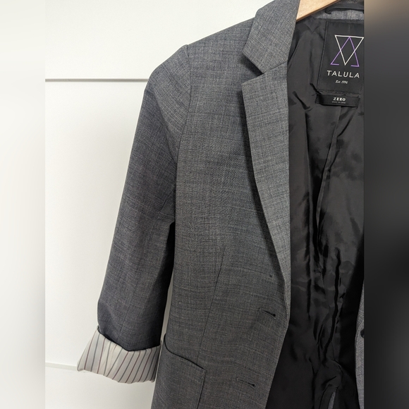 Talula grey blazer sz Zero - Picture 2 of 5